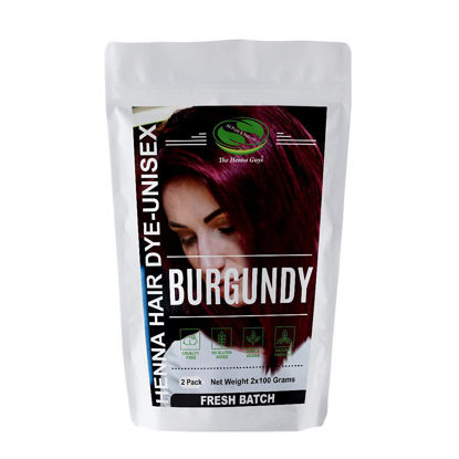 Picture of 2 Packs of Burgundy Red Henna Hair & Beard Color / Dye 100 Grams - Chemicals Free Hair Color - The Henna Guys