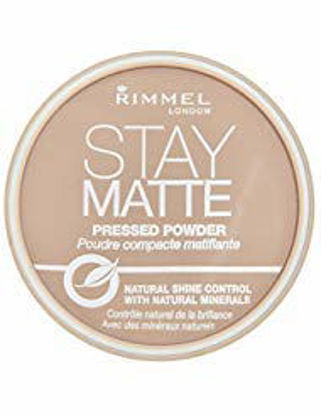 Picture of Rimmel London Stay Matte Long Lasting Pressed Powder - 005 Silky Beige by Rimmel