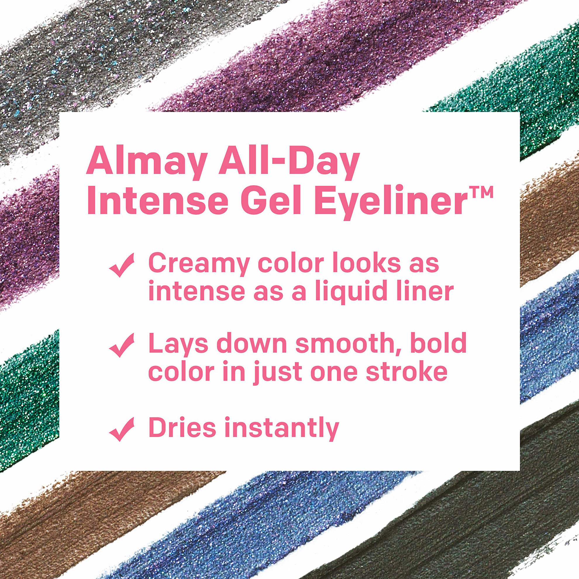 GetUSCart Almay AllDay Intense Gel Eyeliner, Longlasting, Waterproof