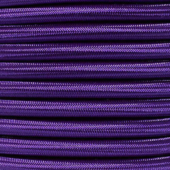 Picture of PARACORD PLANET Bungee Nylon Shock Cord 2.5mm 1/32", 1/16", 3/16", 5/16", 1/8?, 3/8", 5/8", 1/4", 1/2 inch Crafting Stretch String 10 25 50 & 100 Foot Lengths Made in USA