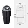 Picture of YIOVVOM Car Garbage Can with Lid, Leakproof Vehicle Automotive Cup Holder Car Trash Can , Small Trash Bin for Automotive Office Home Kitchen, Bedroom Set of 2 (Gray)
