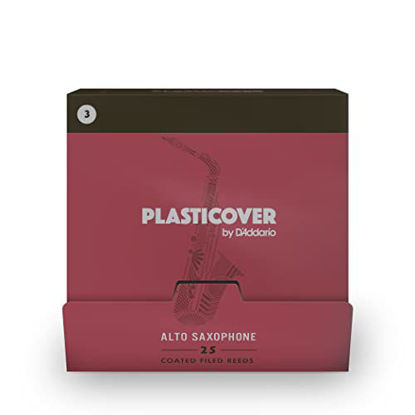 Picture of Plasticover by D'Addario Alto Saxophone Reeds, Strength 3.0, 25-pack