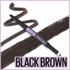 Picture of Maybelline New York Maybelline Express Brow 2-in-1 Pencil and Powder, Black Brown, 0.02 Fl. Ounce, 262 Black Brown, 0.02 fluid_ounces (Pack of 2)