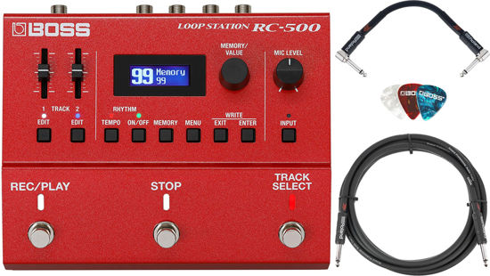 GetUSCart- Boss RC-500 Loop Station Bundle with Instrument Cable 