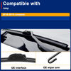 Picture of RAINTOK Windshield Wiper Blade Set Replacement for 2018-2019 Jeep Compass Original Equipment Replacement Front Wiper Blades-24"/18"/10" (Set of 3) U/J Hook