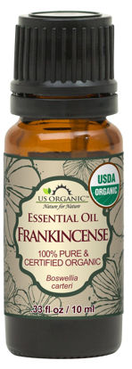 Picture of US Organic 100% Pure Frankincense (Boswellia Carteri) Essential Oil - USDA Certified Organic, Use Topically or in Diffuser - Perfect for Yoga or Meditation (10 ml)