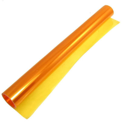 Picture of DIYAH 12 X 48 Inches Self Adhesive Headlight, Tail Lights, Fog Lights Tint Vinyl Film (Orange)