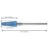 Picture of PANA 5-in-1 Pro Upgraded Multi-Function Drill Bit 3/32" Shank Size - (Blue, 2X Coarse to 2X Fine) - Mix Size Tungsten Drill Bit Fast Remove Acrylic Hard Gel Nail for Manicure Pedicure