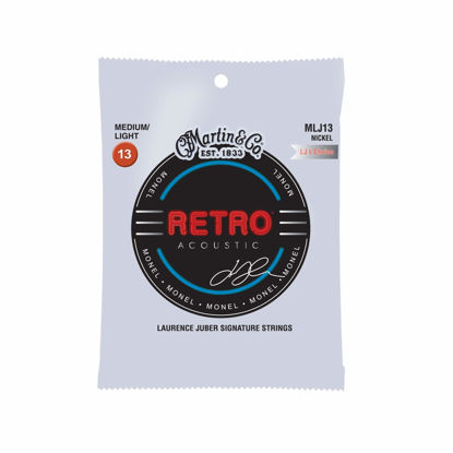 Picture of Martin Retro Acoustic MLJ13 Medium/Light-Gauge Guitar Strings, LJ’s Choice, Monel Nickel