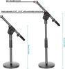 Picture of 5 Core Adjustable Desk Microphone Stand Pair, Extra Weighted Base with Soft Grip Twist Clutch, Boom Arm with Non-Slip Mic Clip, for all Mic, Kick Drums, Guitar Amps MSSB 2PCS