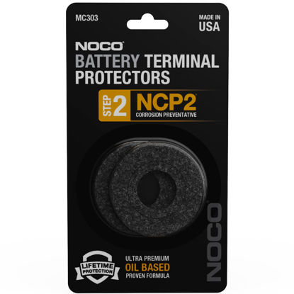 Picture of NOCO NCP2 MC303 Oil-Based Battery Terminal Protectors, Anti-Corrosion Washers, and Battery Corrosion Pads (Pack of 2)