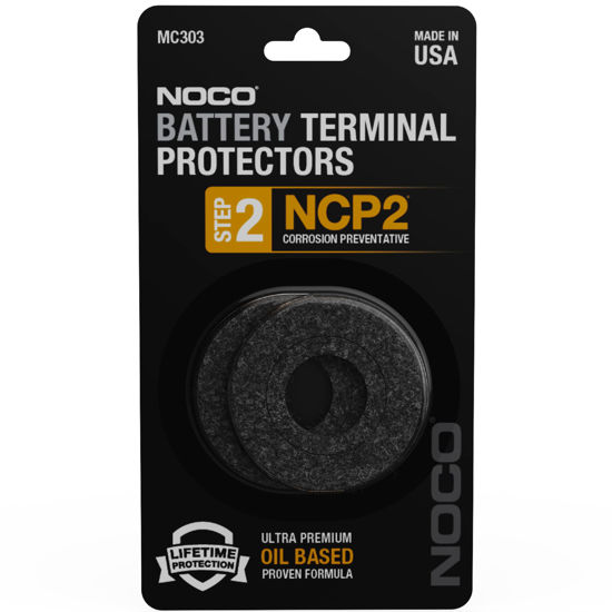 Picture of NOCO NCP2 MC303 Oil-Based Battery Terminal Protectors, Anti-Corrosion Washers, and Battery Corrosion Pads (Pack of 2)