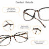 Picture of LifeArt Blue Light Blocking Glasses, Anti Eyestrain, Computer Reading Glasses, Gaming Glasses, TV Glasses for Women and Men, Anti Glare (Floral, 4.00 Magnification)
