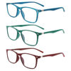 Picture of 3 Pack Progressive Multifocus Reading Glasses for Men Women Blue Light Blocking Spring Hinges Computer Readers (3 Mix C3,1.50)