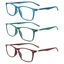 Picture of 3 Pack Progressive Multifocus Reading Glasses for Men Women Blue Light Blocking Spring Hinges Computer Readers (3 Mix C3,1.50)