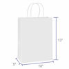 Picture of BagDream Paper Bags 10x5x13 50Pcs White Kraft Paper Gift Bags, Shopping Bags, Merchandise Bags, Retail Bags, Party Favor Bags, Gift Bags with Handles Bulk, 100% Recyclable Paper Bags