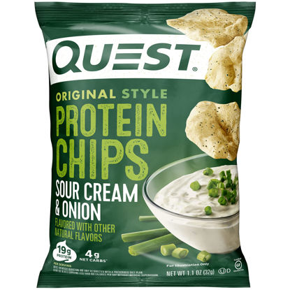 Picture of Quest Nutrition Protein Chips, Sour Cream & Onion, High Protein, Low Carb, Pack of 12