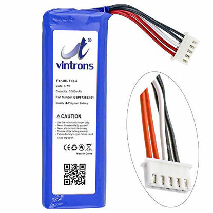 Picture of VINTRONS JBL GSP872693 01 Replacement Battery for JBL Flip 4, Flip 4 Special Edition,