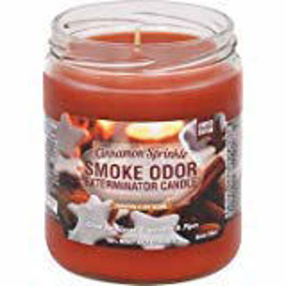 Picture of Smoke Odor Exterminator 13 oz Jar Candles Cinnamon Sprinkle, (3) Limited Edition Set of Three Candles.