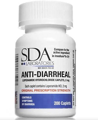 Picture of Anti-Diarrheal 2MG 200 Caplets by SDA Labs