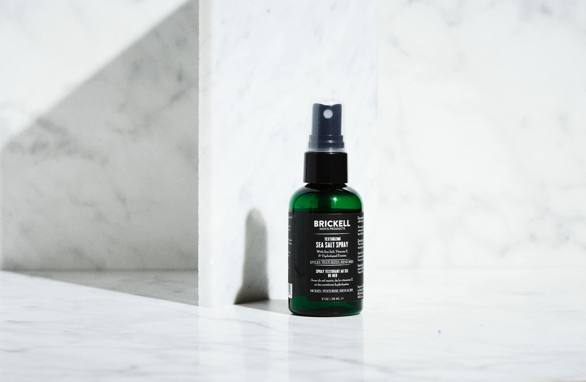 GetUSCart Brickell Men's Texturizing Sea Salt Spray for Men, Natural