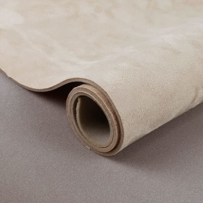 Picture of Suede Headliner Fabric with Foam Backing Material - Automotive/Home Micro-Suede Headliner Fabric for Car Replacement/Repair/DIY 60" Width by The Yard - 60"×54", Beige