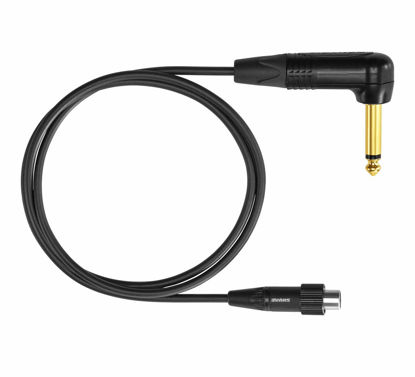 Picture of Shure WA307 3’ Premium Guitar Cable, with Right Angle ¼ Inch Neutrik Connector