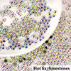 Picture of Hotfix Rhinestones Flatback Rhinestones for Crafts Glass AB Rhinestones Round Crystals Gems for Clothes Shoes Bag DIY Decoration (SS30/6MM/288pcs)