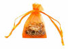 Picture of TheDisplayGuys 48-Pack 3x4 Orange Sheer Organza Gift Bags with Drawstring, Jewelry Candy Treat Wedding Party Favors Mesh Pouch