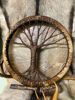 Picture of QNQA Shaman Drum, Tree of Life Decoration Design, Handmade Shamanic Drum, Symbol of the Siberian Drum Spirit Music,Leather + Wood, QNQA-4