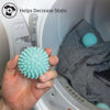 Picture of S&T INC. Reusable Laundry Dryer Balls, Soften and Fluff Laundry, Blue, 2.5 in, 6 Pack