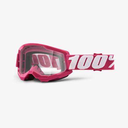 Picture of 100% Strata 2 Motocross & Mountain Bike Goggles - MX and MTB Racing Protective Eyewear (Fletcher - Clear Lens)