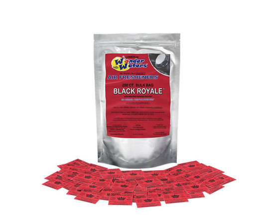 Picture of Wonder Wafers 250 Count Unwrapped Automobile Professional Use Air Fresheners Car and Truck Detail (Black Royale)