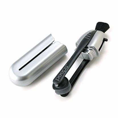 Picture of Carbon Klean Peeps Eyeglass Lens Cleaner - Efficient and Durable Carbon Microfiber Technology - Exclusively Used by NASA - 500 Uses (Space Gray)