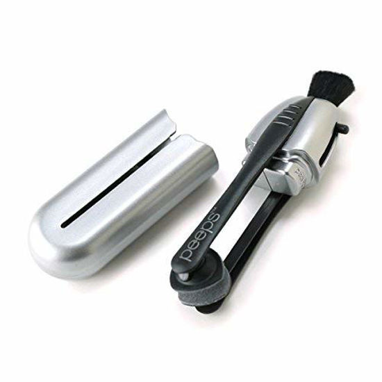 Picture of Carbon Klean Peeps Eyeglass Lens Cleaner - Efficient and Durable Carbon Microfiber Technology - Exclusively Used by NASA - 500 Uses (Space Gray)