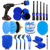 Picture of 24PCS Car Detailing Brush Set, Car Detailing kit, Auto Detailing Drill Brush Set, Car Detailing Brushes, Car Wash Kit with Cleaning Gel, Car Cleaning Tools Kit for Interior,Exterior, Wheels, Dashboard