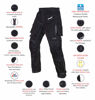 Picture of HWK Motorcycle Pants for Men with Weatherproof Cordura Textile Fabric for Enduro Motocross Motorbike Riding and Armor for Impact Protection, Dual Sport Motorcycle Pants with 32"-34" Waist, 30" Inseam