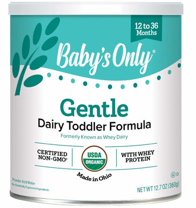 Picture of Baby's Only Organic Whey & Dairy Protein Gentle Toddler Formula, 12.7 Oz (Pack of 1) | Non-GMO | USDA Organic | Clean Label Project Verified