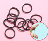 Picture of black Elastic Hair Bands，BEBEEPOO 100pcs Mini Hair Rubber Bands with a Box, Soft Hair Elastics Ties Bands - STRONG - REUSEABLE (100pcs black)