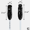 Picture of Balanced XLR Cable Male to Female - 1.5 Feet White - Pro 3-Pin Microphone Connector for Powered Speakers, Audio Interface or Mixer for Live Performance & Recording
