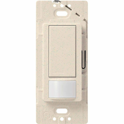 Picture of Lutron Maestro Motion Sensor Switch | No Neutral Required, 150W LED, Single Pole | MS-OPS2-LS, Limestone
