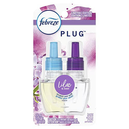 Picture of Febreze Odor-Eliminating Plug Air Freshener Refill, Lilac & Violet, 1 Count