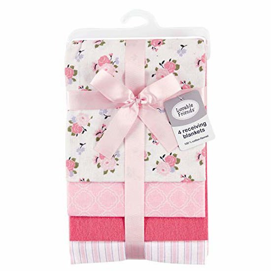 GetUSCart Luvable Friends Unisex Baby Cotton Flannel Receiving