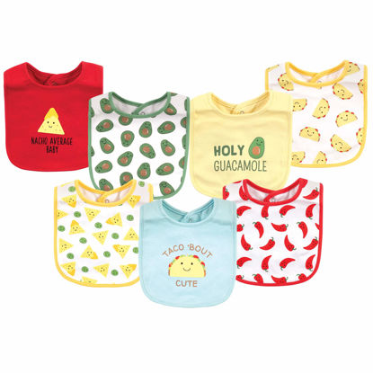 Picture of Hudson Baby Unisex Baby Cotton Bibs, Tacos, One Size