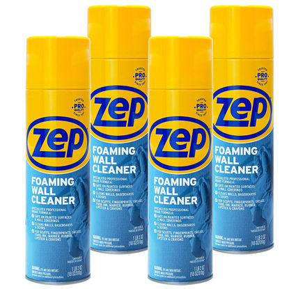 Picture of Zep Foaming Wall Cleaner - 18 Ounce (Case of 4) ZUFWC18 - Removes Stains Without Damaging Finishes