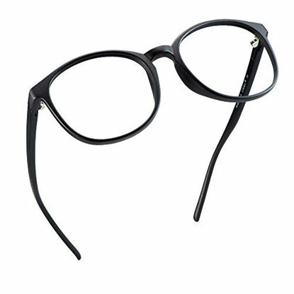 Picture of LifeArt Blue Light Blocking Glasses, Anti Eyestrain, Computer Reading Glasses, Gaming Glasses, TV Glasses for Women Men, Anti Glare (Black, +1.00 Magnification)