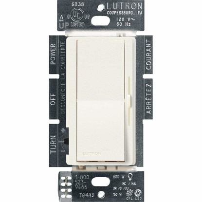 Picture of Lutron DVSCCL-153P-BI LED+ Dimmer Switch, 1 Pack, Biscuit