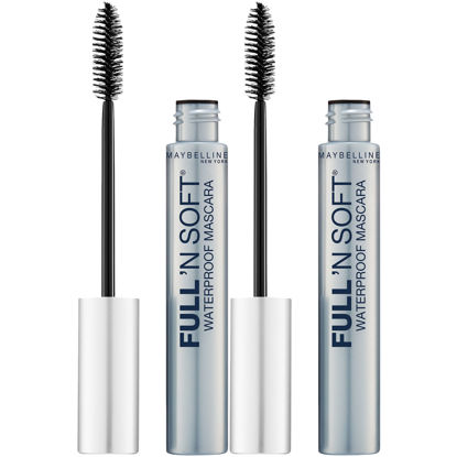 Picture of Maybelline New York Full 'n Soft Waterproof Mascara Makeup, Very Black, 2 Count