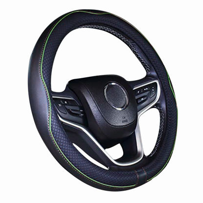 Picture of Mayco Bell Microfiber Leather Car Steering Wheel Cover (14''-14.25'', Green)