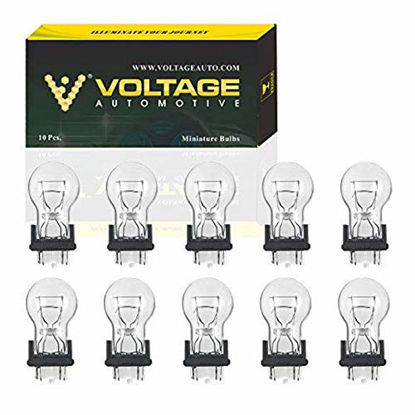 Picture of Voltage Automotive 3357 Automotive Brake Light Turn Signal Side Marker Tail Light Bulb (Box of 10)